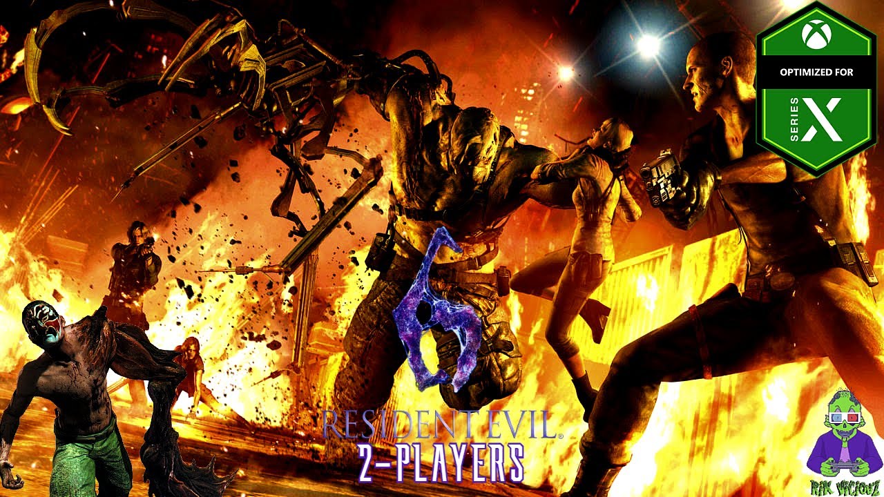 Resident Evil 6 Remaster: Campaign Jake - 2 Players XBOX Series X 100% Complete Español Longplay