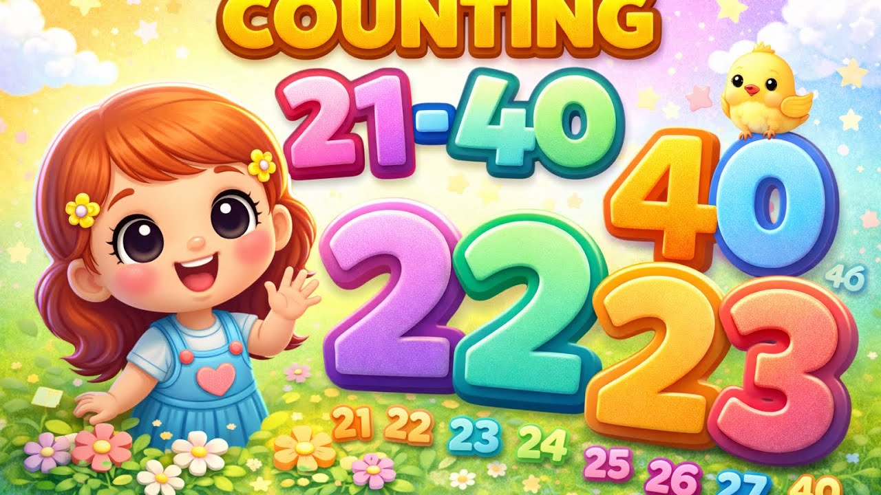 Learn Counting 21 to 40 | Numbers for Kids | Fun Learning