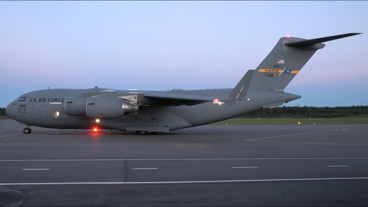Stunning USAF C-17 Globemaster Summer Evening Departure | Full Engine Start Up, Taxi & Takeoff