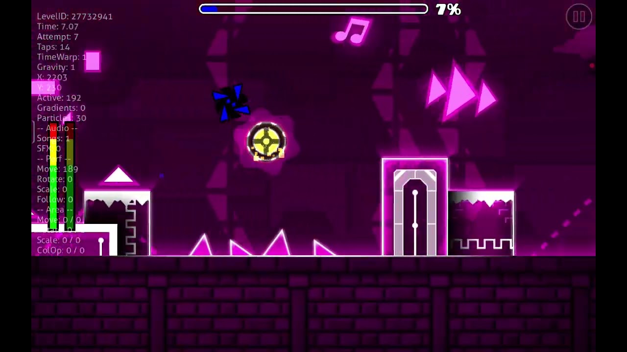 Прошол один уровень из лавы коллекции вроде в Geometry dash #geometry dash