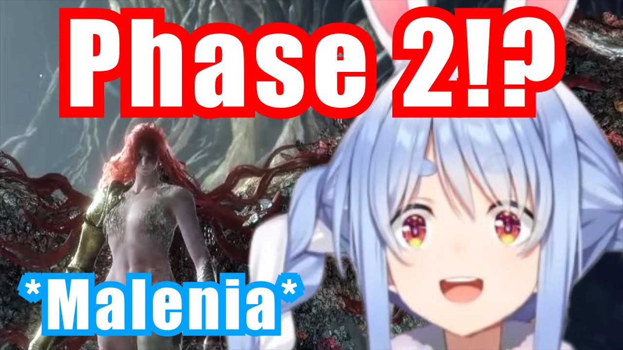 Pekora Struggles When Fighting Malenia In Elden Ring【Hololive/Usada Pekora】