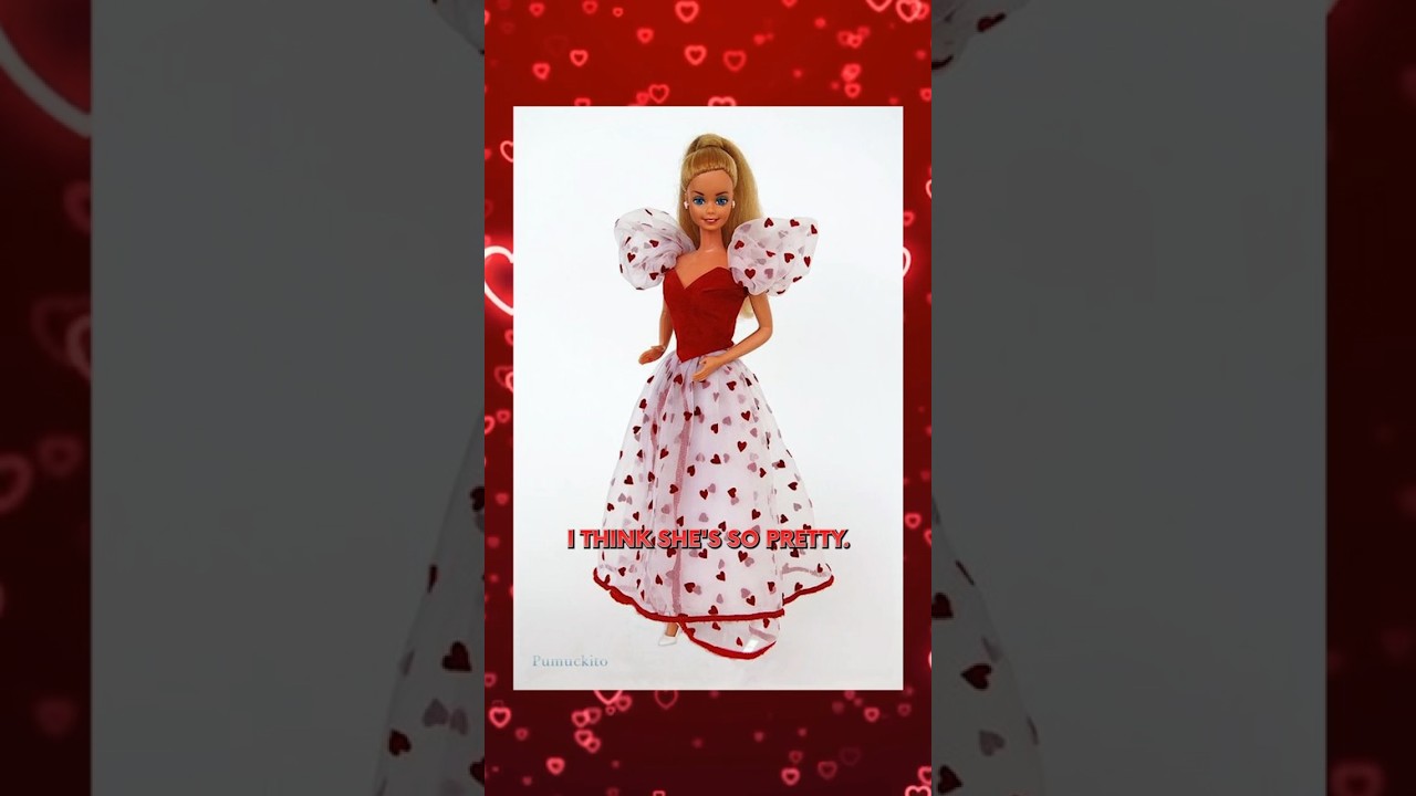 Vintage Valentine Barbie dolls by Mattel