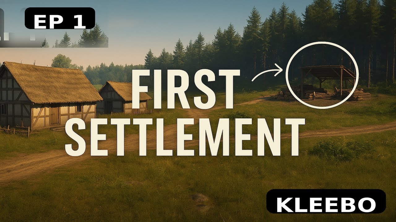 Manor Lords Ep.1 &mdash; First Settlement: Houses, Timber, Early Economy