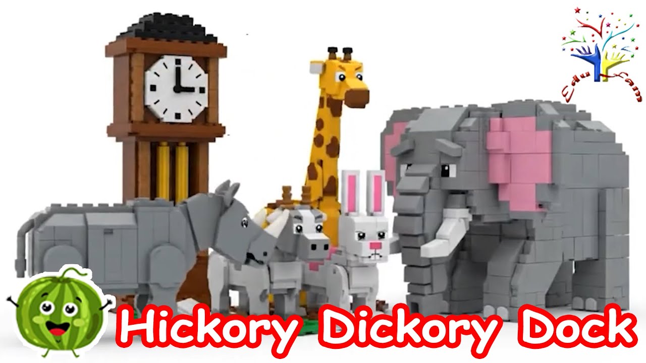 Hickory Dickory Dock - Roblox Animal Song | A Roblox Elephant Broke the Clock! 🐘 | Edufam | AI87AI86