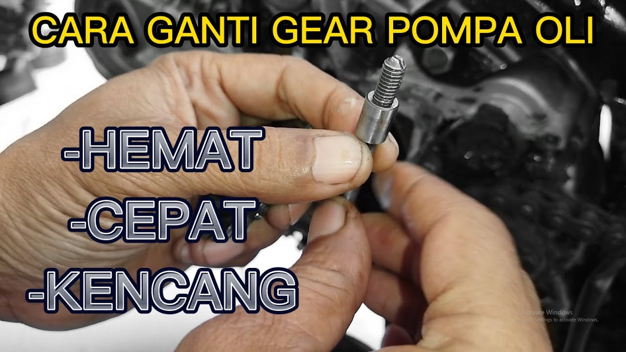 Cara Ganti Gear Pompa Oli Tanpa Buka Bak Kopling | Supra Fit/Grand