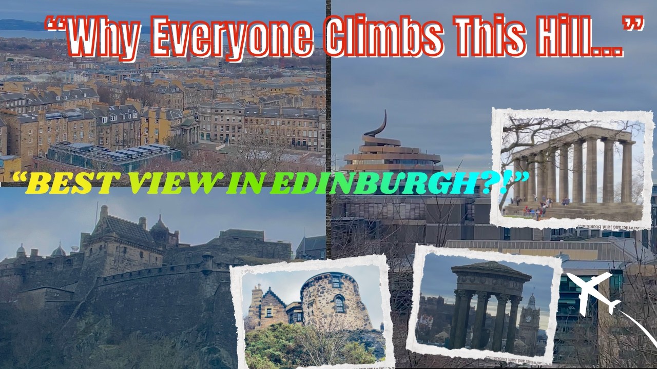 Edinburgh from Calton Hill to the Castle 🏰 |Scotland Travel Vlog|