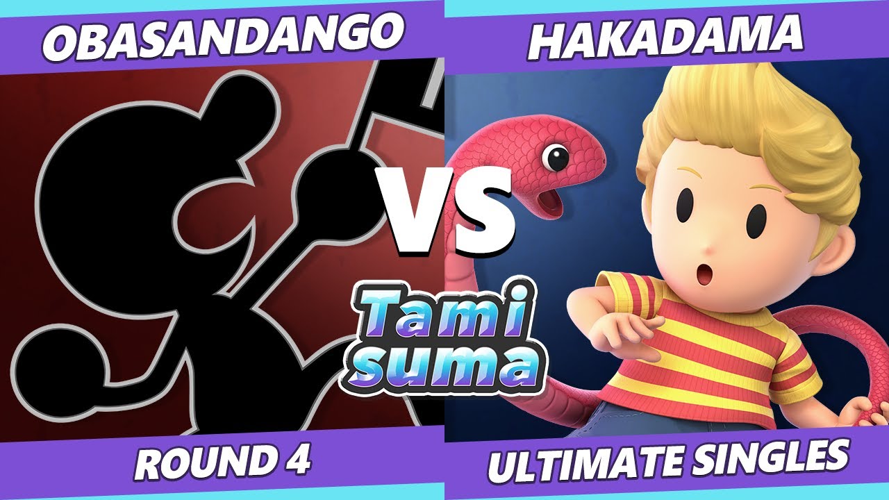 TAMISUMA 231 Round 4 - Obasandango (Game & Watch) Vs. Hakadama (Lucas) SSBU Smash Ultimate