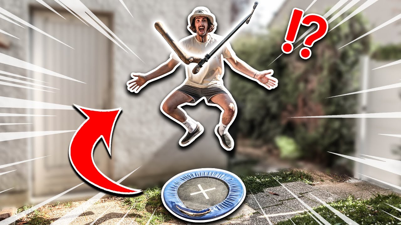 UNE TRAMP-SCOOT POUR 0€ ! *DIY* (TRAMPOLINE)
