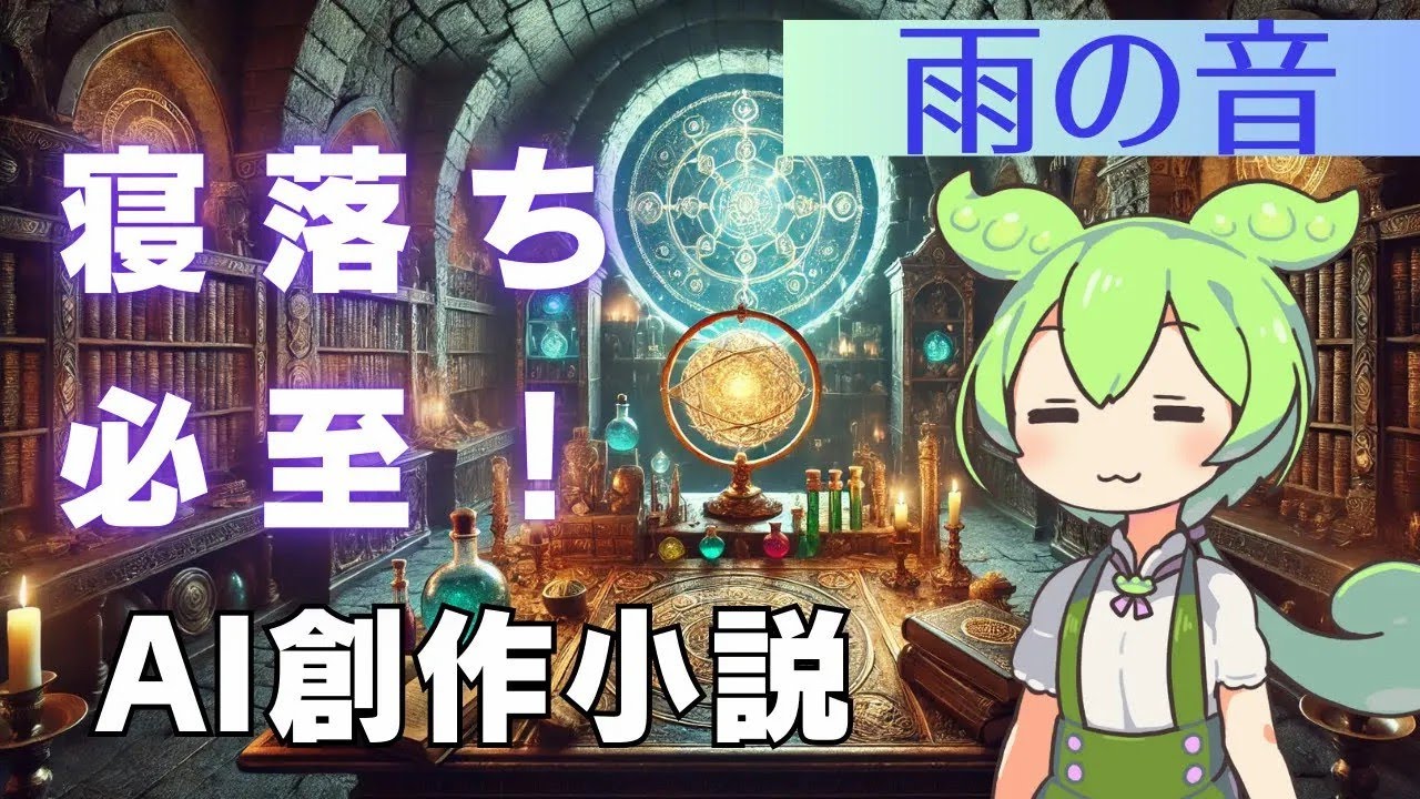 【小説好き必見】寝落ち必至！優しい語りでお届けする眠りの時間  心落ち着く雨の音