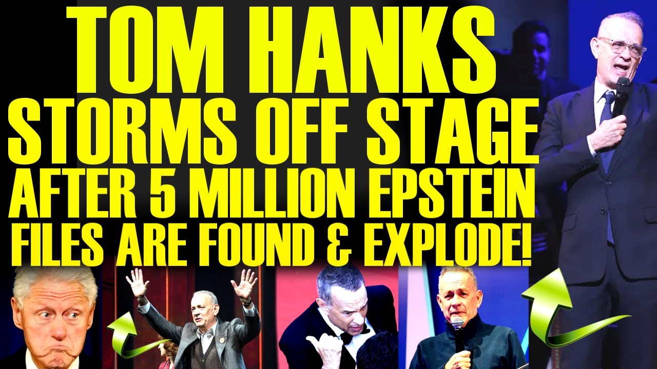 Tom Hanks RUNS OFF STAGE After 5 MILLION Epstein Files Found! & GETS CAUGHT Hiding BACKSTAGE!