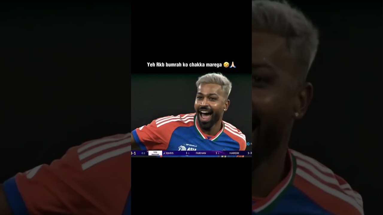 Hardik Pandya 💪 first wicket India🇮🇳💪 vs Pakistan🇵🇰😄