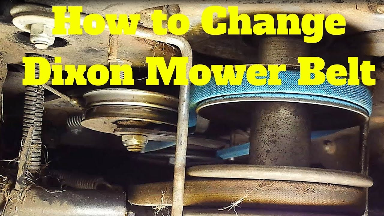 How to change your riding lawn mower belt (Dixon)