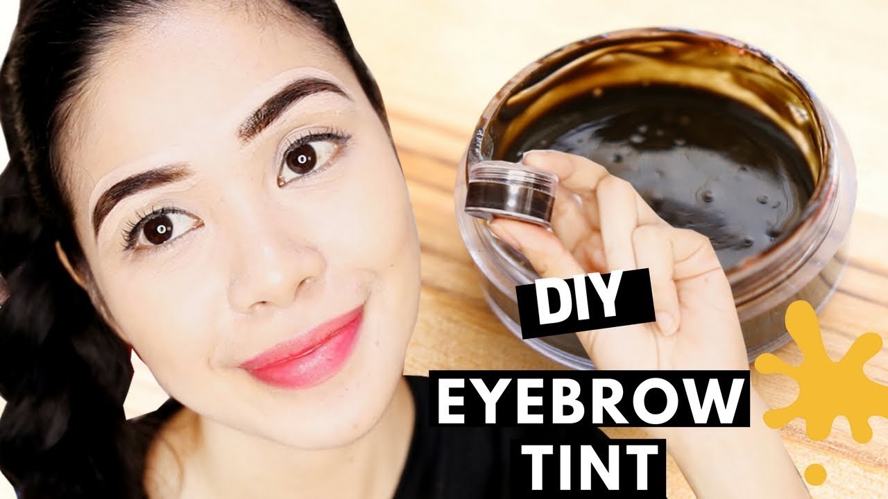DIY EYEBROW TINT Using FOOD COLORING- DOES IT WORK? EYEBROW TATTOO EFFECT-Beautyklove