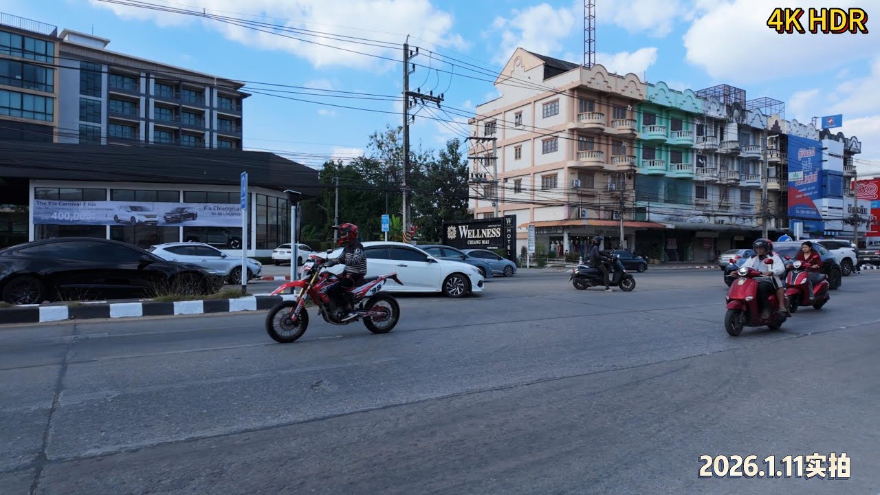 🇹🇭 Chiang Mai Walking Tour 清迈市区散步｜No Music，只听见真实的城市生活｜2026.1