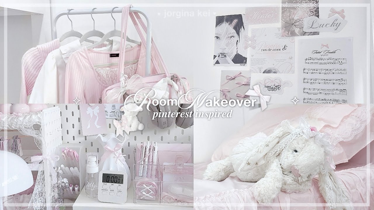 AESTHETIC ROOM MAKEOVER 2025! 🎀🍥 : pinterest inspired, desk makeover, ikea unboxing | jorginakei