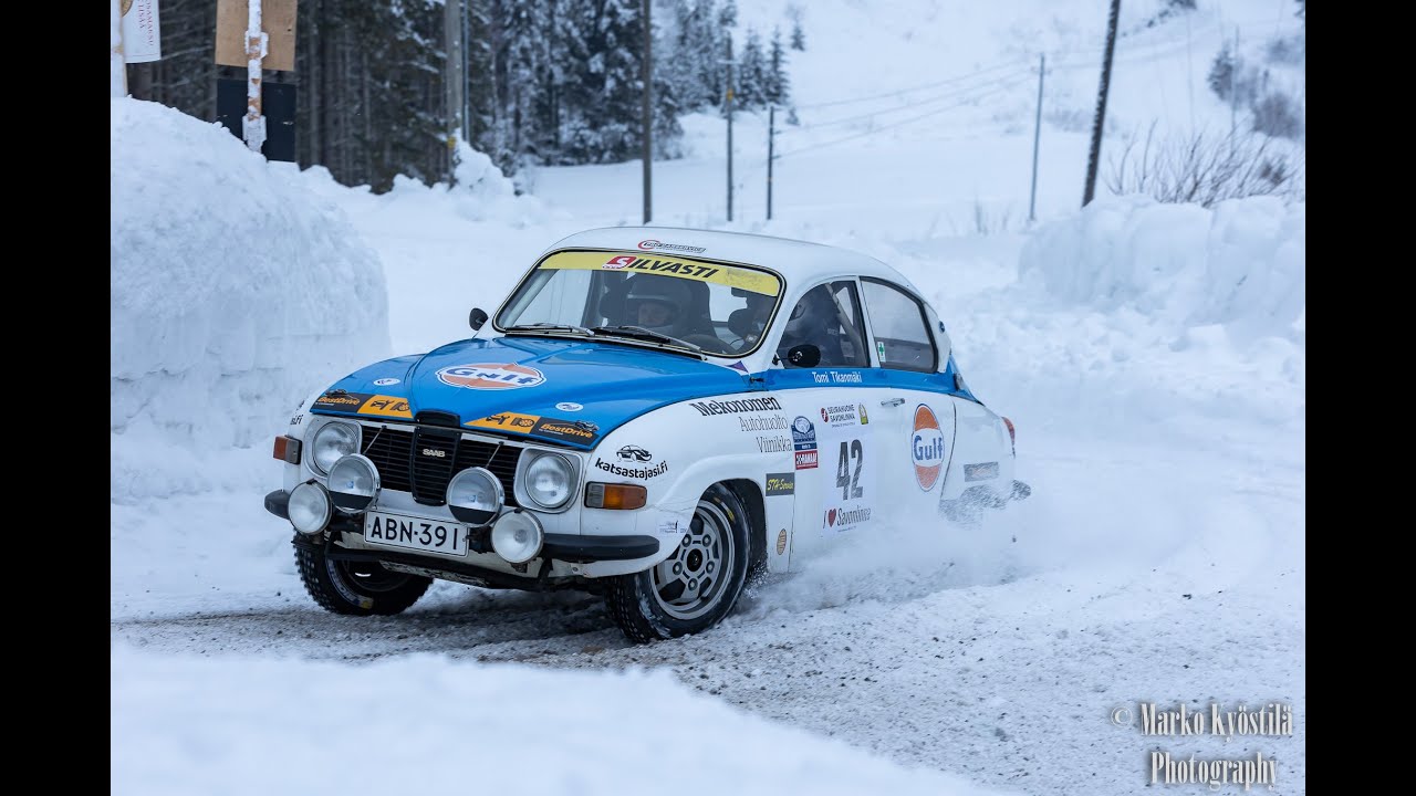 Saab 96 V4 winter rally_Seurahuone- ralli Savonlinna 19.2.2022