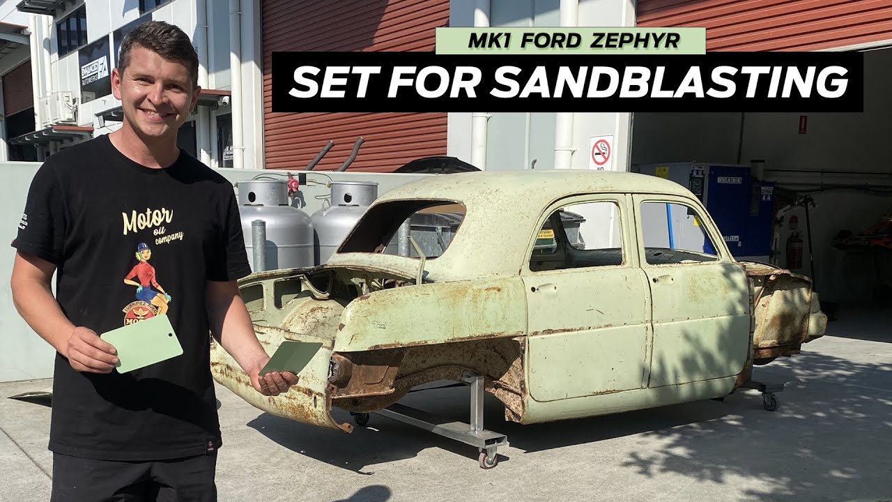 All set for Sandblasting | Mk1 Ford Zephyr Restoration
