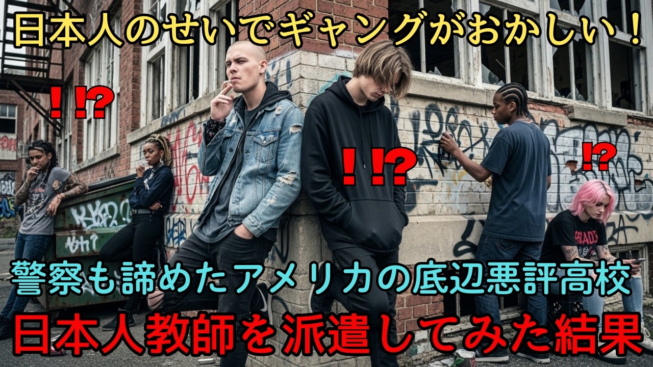 【海外の反応】「大切なことは日本人が教えてくれた」主人公マークが通うギャングだらけのアメリカの悪評高校に“日本式教育”を導入してみた結果…？