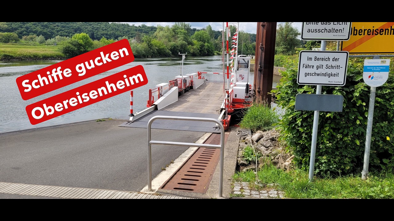Schiffe gucken an der Mainschleife