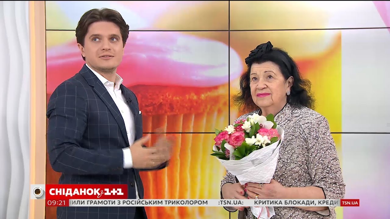 Легендарная тренер по художественной гимнастике Альбина Дерюгина в гостях Сніданку з 1+1