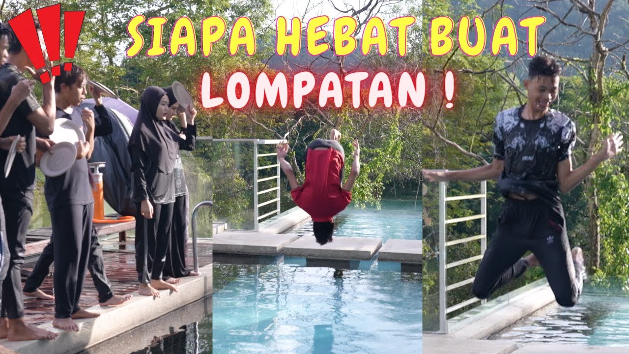 AMIR & RAHIM TERJUN KOLAM DENGAN GAYA !! SIAPA HEBAT BUAT LOMPATAN !