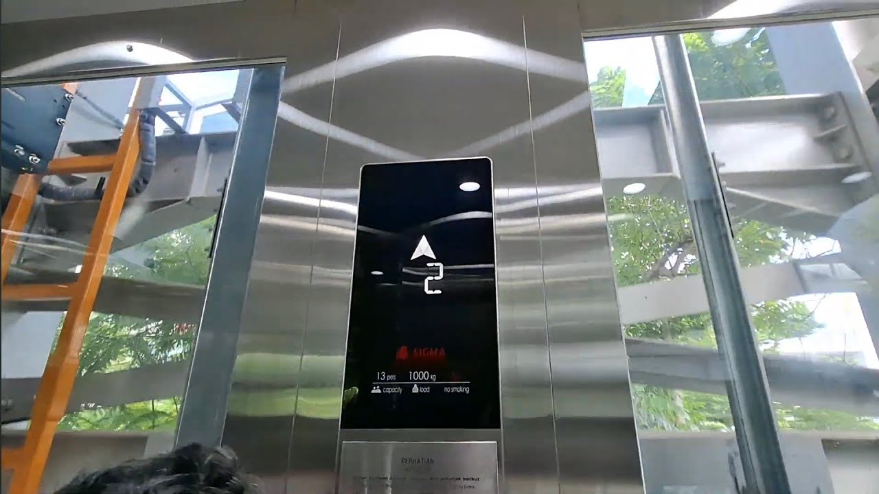 (With @hanlift4991 ) Brand New Rare Sigma Elevator/ Lift at Tanjung Barat Skybridge, Jakarta