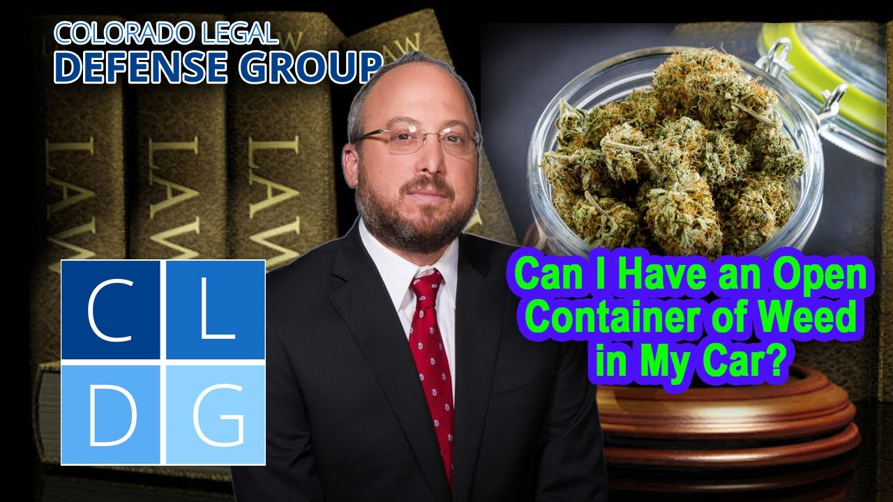 Legal weed in Colorado -- Can I have an open container in my car?