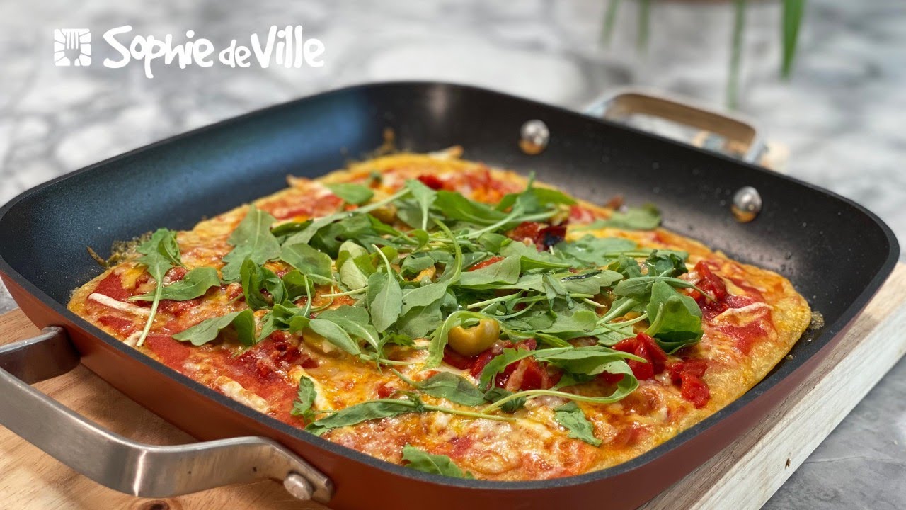 Mediterranean diet recipes: Socca pizza Bread from Chickpea Flour