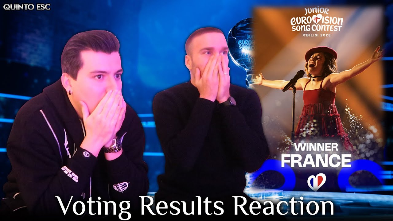Junior Eurovision 2025 - Jury & Televote Results LIVE Reaction - Quinto ESC Feat. Vins eurovision