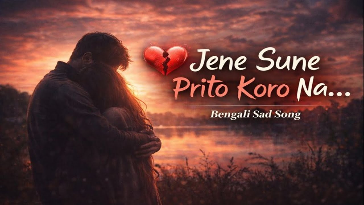 Jene Sune Prito Koro Na | Bengali Sad Song | Emotional Bangla Lyrics | Heart Touching