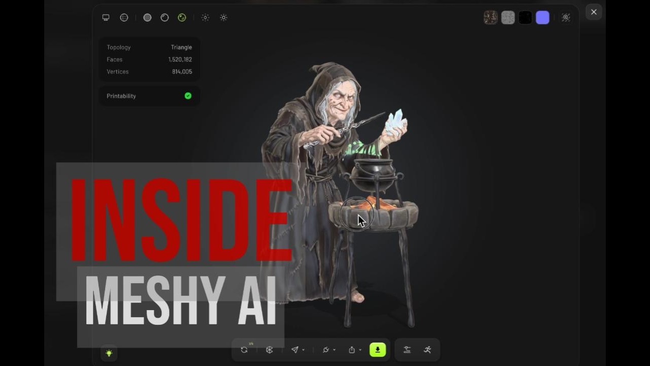 I literally made this in less than 5 minutes! Prompt to 3D! #MeshyCreator