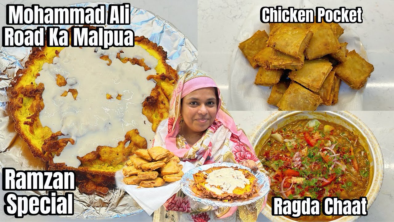 Ramzan Special Recipe | Mohammad Ali Road Ka Malpua | Chicken Cheese Pocket | Chatpata Ragda Chaat