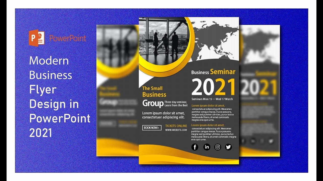 How to Create a Modern Flyer Design in PowerPoint 2023
