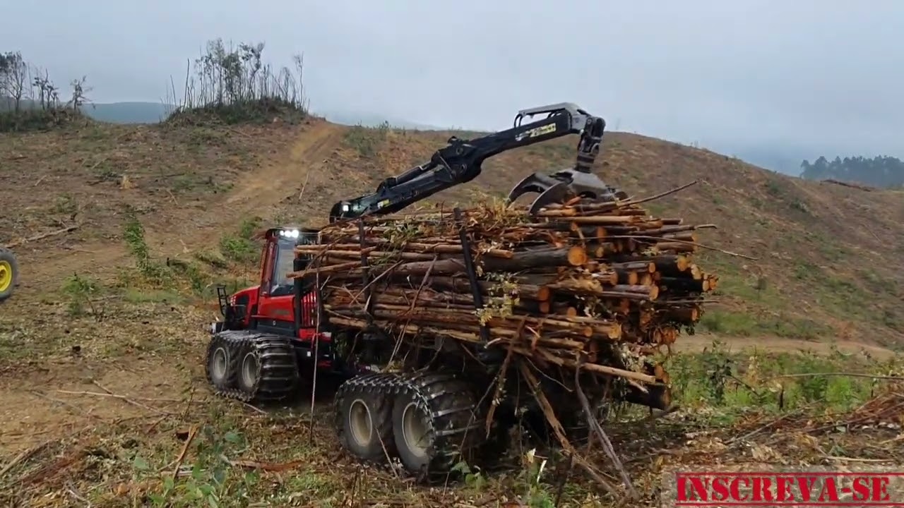 baldeio de madeira 7mt com forwarder