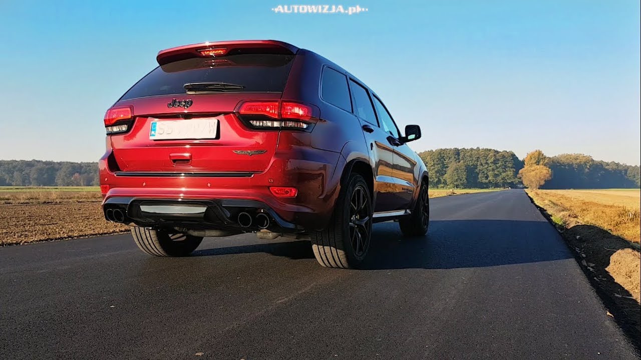 Jeep Grand Cherokee Trackhawk 6.2 V8 717 hp exhaust sound, revs, start up sound, interior sound