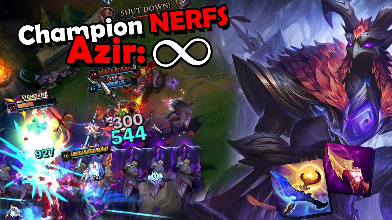 Azir getting NERFED again!