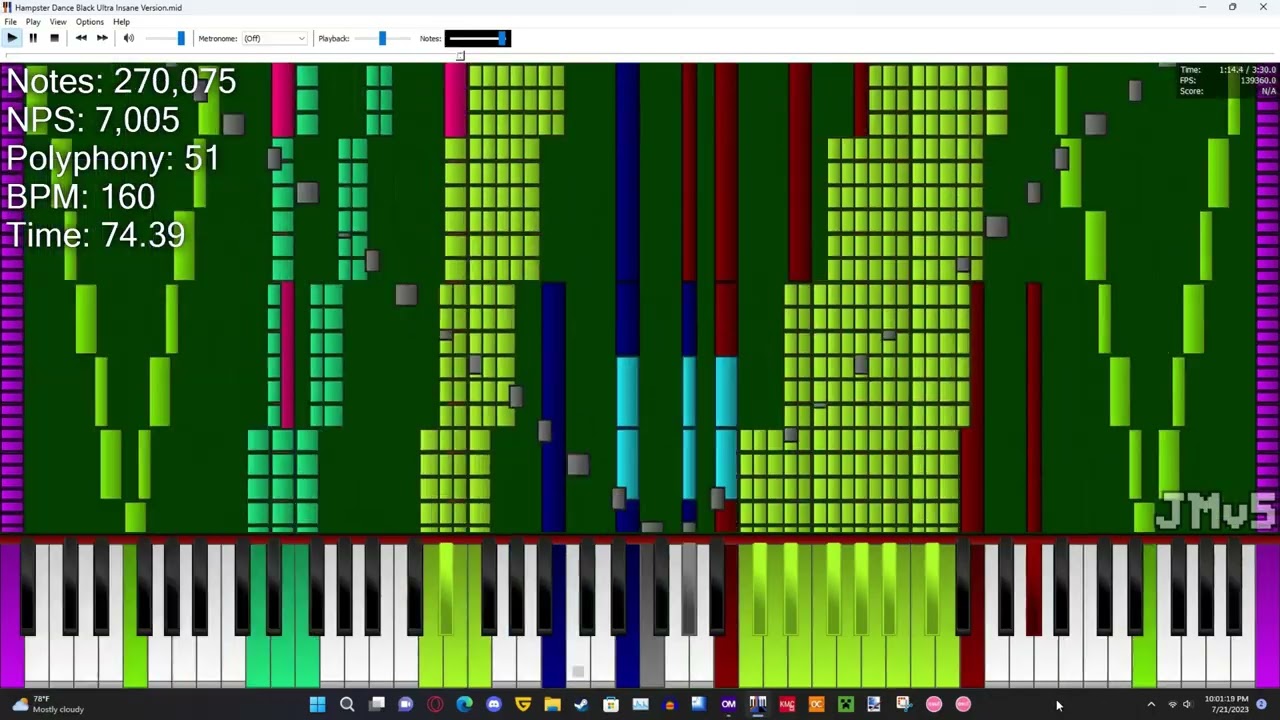 [Black Midi/No Lag] Hamster Dance Ultra Insane | 37.83 Million