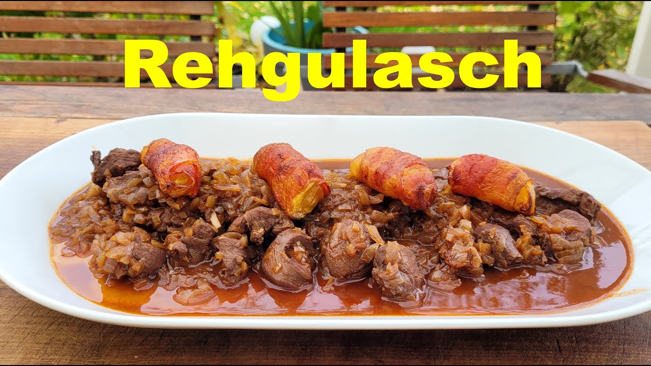 Rehgulasch mit Bacon-Apfel