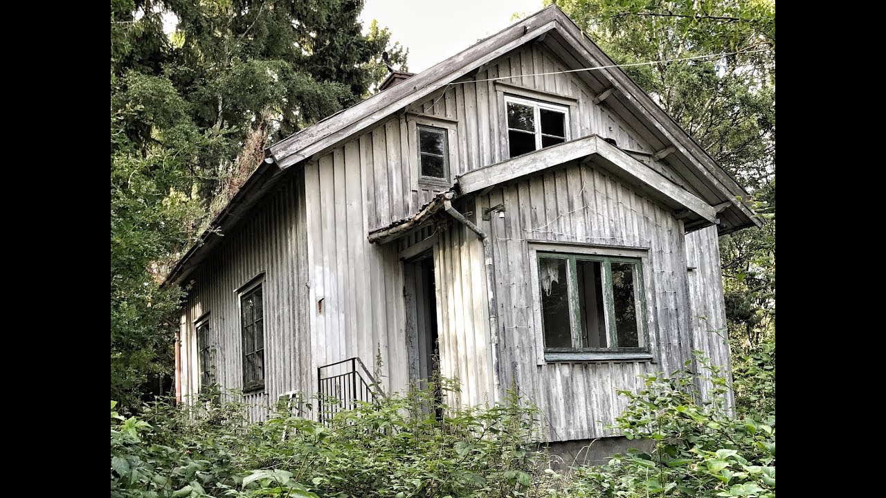 Upptäcker ett övergivet hus och Försvarets motorgård FMK. Övergivna platser.