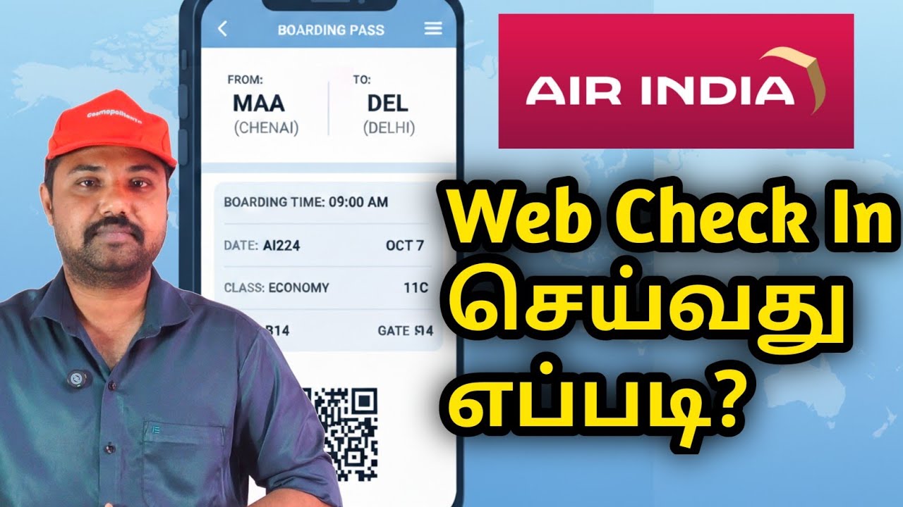 Air India Web Check-in: Step-by-Step Tutorial Tamil  2025 Guide | Web Check in |  Boarding Pass