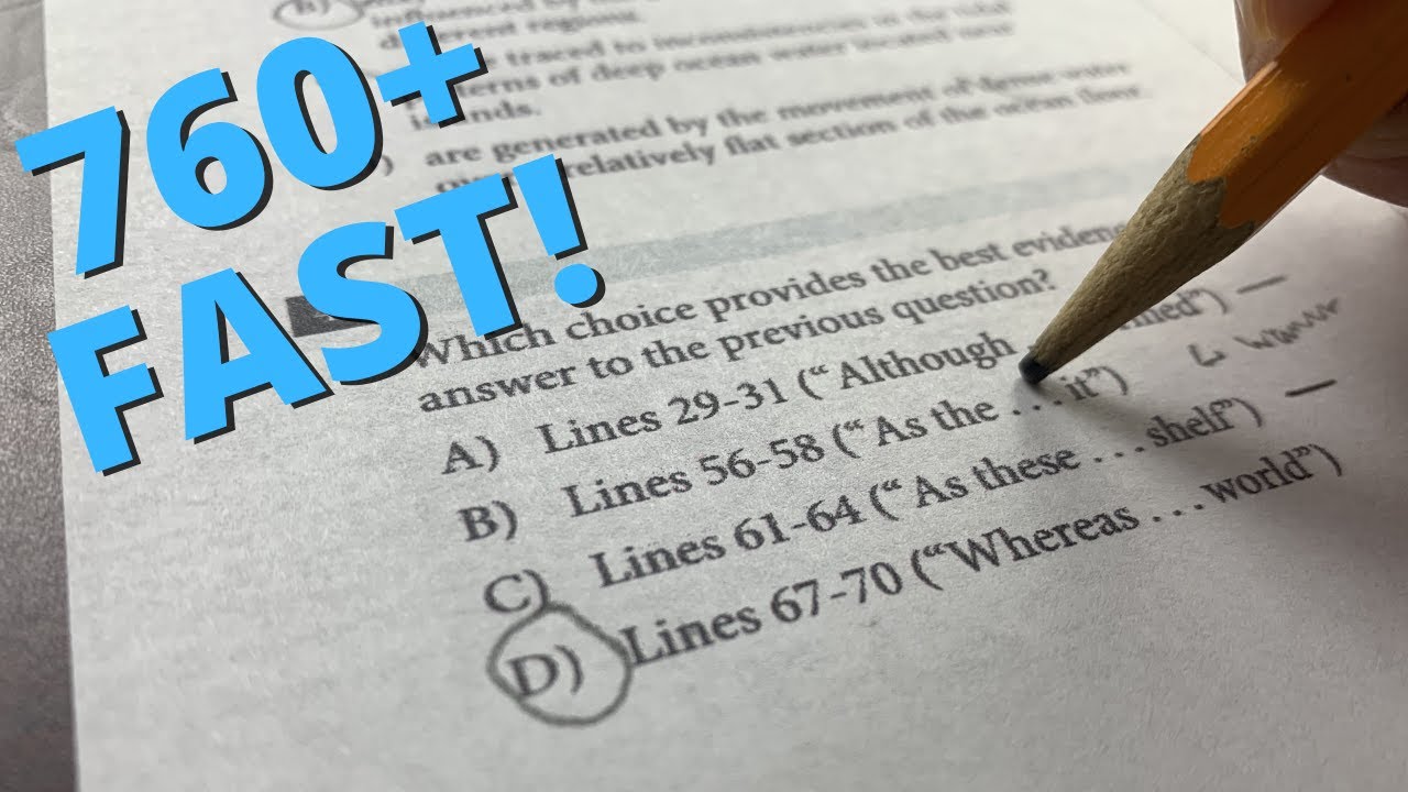 Improve SAT Reading SCORE | ULTIMATE GUIDE w/ Example Passage