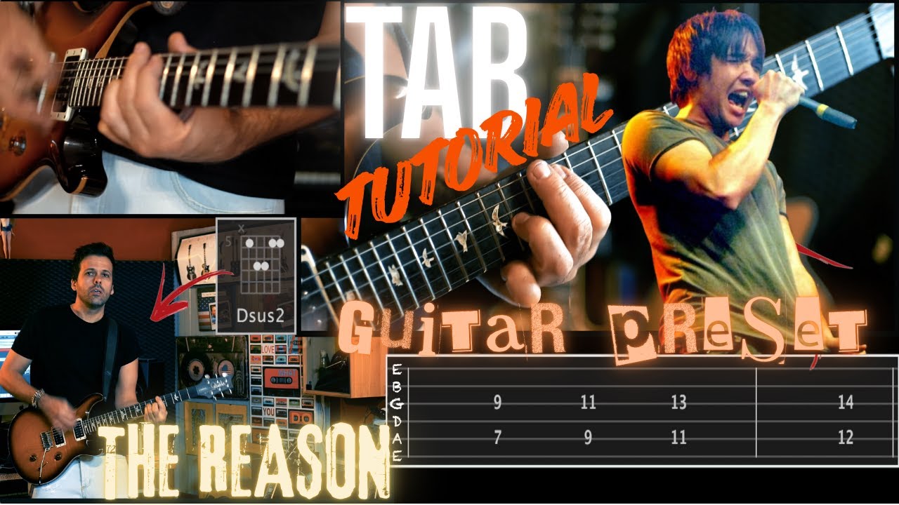 The Reason Guitar Tab Tutorial | Hoobastank Cover & Preset