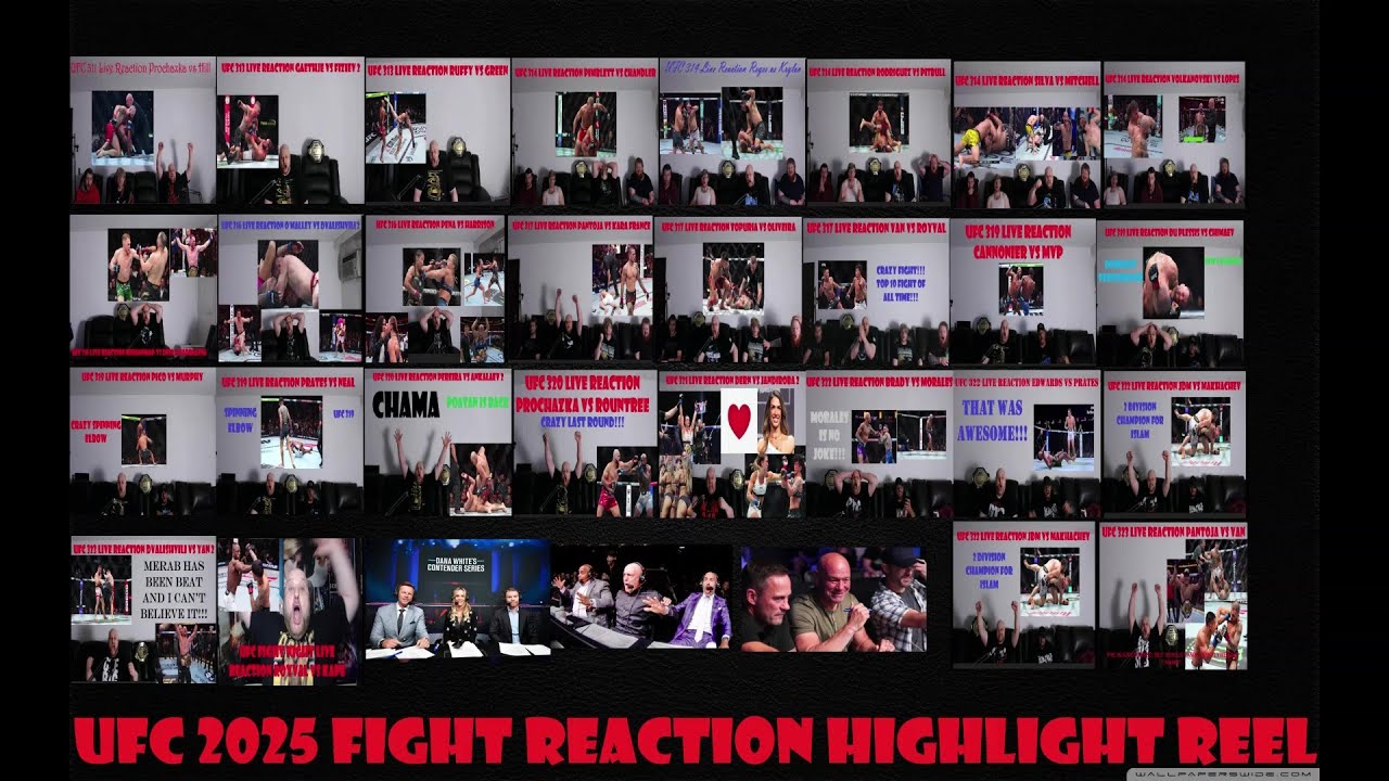 UFC 2025 Fight Reaction Highlight Reel