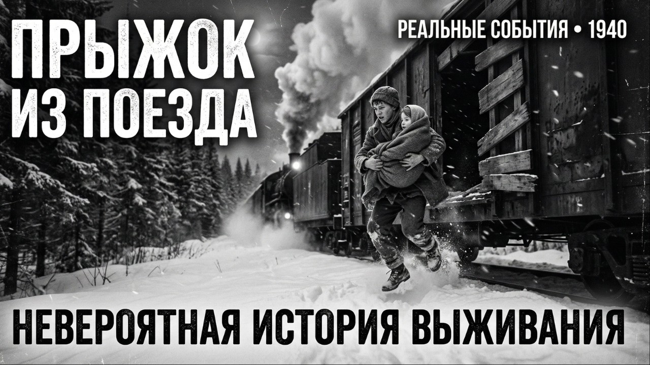 ПРЫЖОК ИЗ ПОЕЗДА В -23°! СЕМЬЯ С ДЕТЬМИ БЕЖАЛА В ЛЕС! КАК ВЫЖИЛИ?