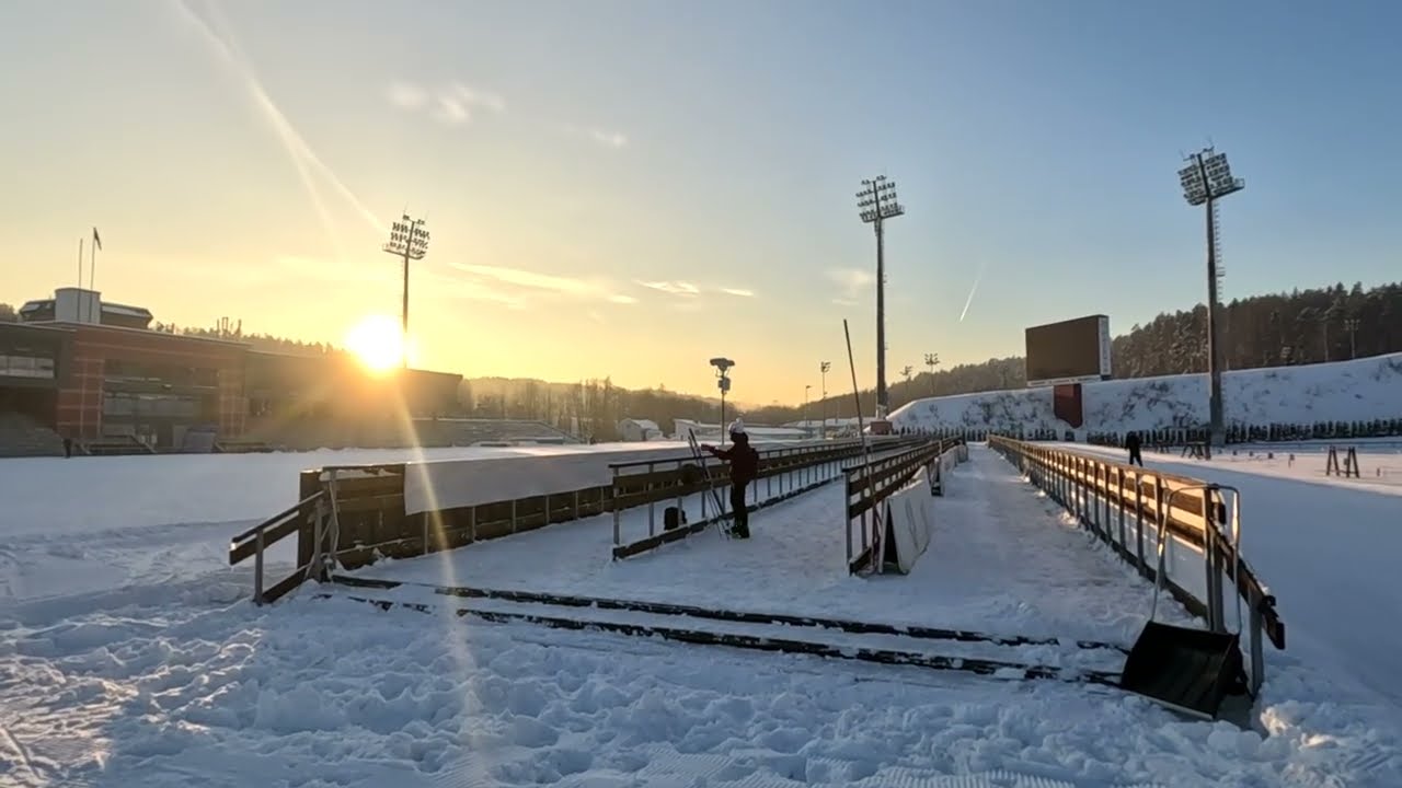 В полноценную зиму на лыжах