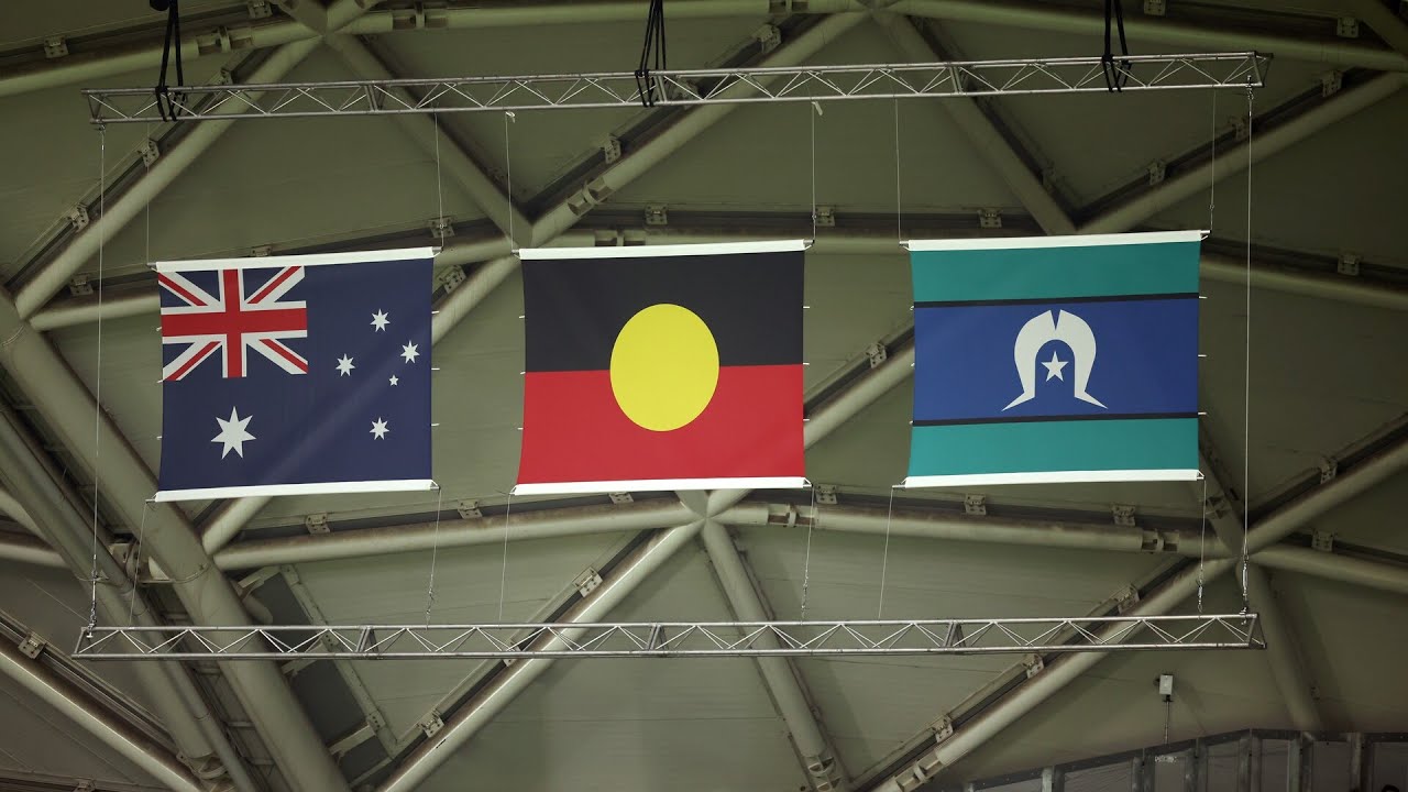 Albanese using three different flags to 'represent one country' on China trip