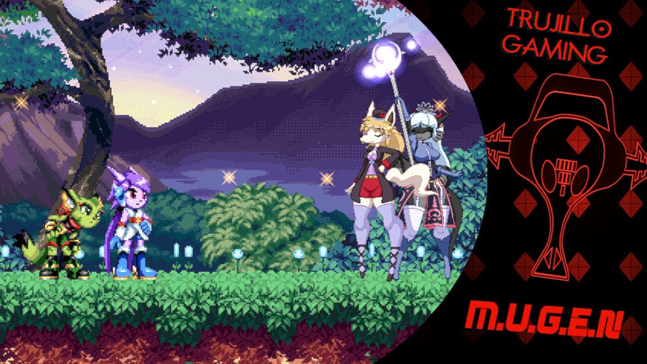 M.U.G.E.N Team Sash Lilac & Carol Tea (1P & 2P) Vs Team Chloe & Truffe (CPU's)