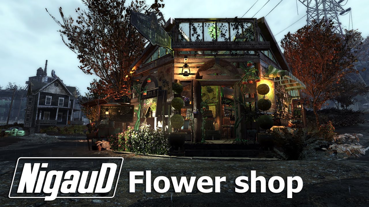 Flower Shop  - Fallout 76 camp build