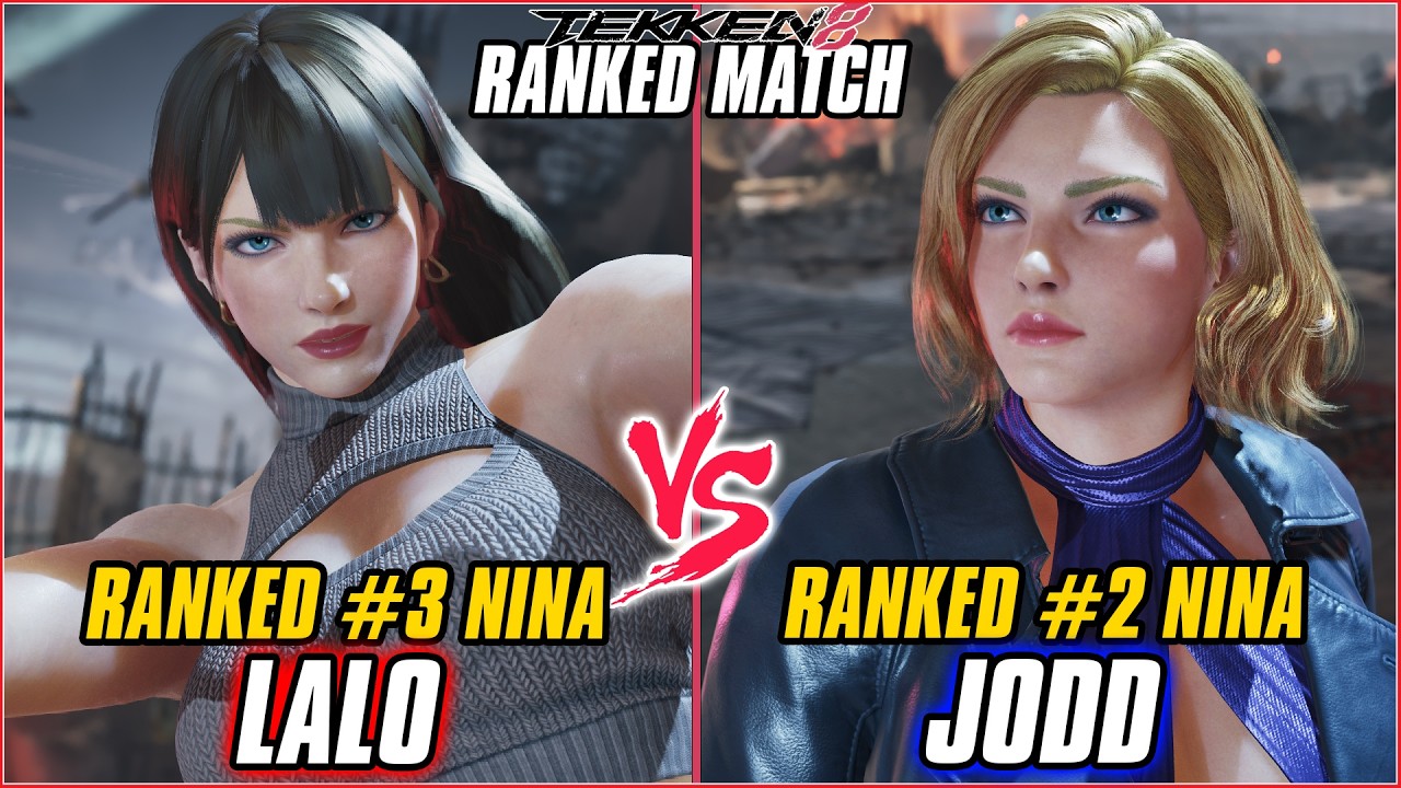 TEKKEN 8 ▰ LALO ( #3 Ranked Nina ) vs JODD ( #2 Ranked Nina )  ▰ T8 RANKED GAMEPLAY
