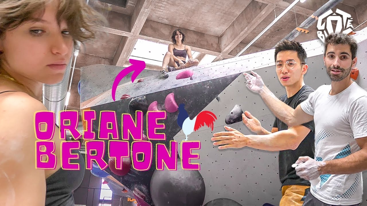 Oriane Bertone et Alban Levier dans le même vidéo d'escalade ! (PART 2)